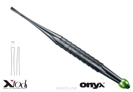 17.007.06TI X-Luxa-Tool prosty 3mm Onyx